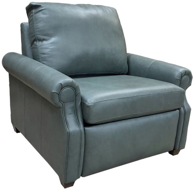 Mayo Furniture Customizable Leather Notch Arm Power Recliner Chair-0