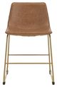 Signature Design by Ashley® Ciabori Brown/Gold Upholstered Dining Side Chair-2