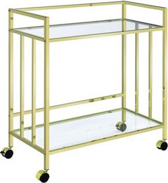 Coaster® Cara Brass Bar Cart