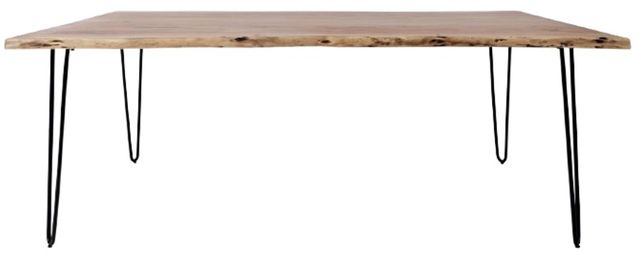 Jofran Inc. Nature's Edge Natural 79'' Dining Table with Black Base-2