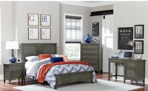 Mazin Furniture Garcia Gray Writing Desk-2