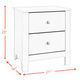 Elements International Catalina White Nightstand-5