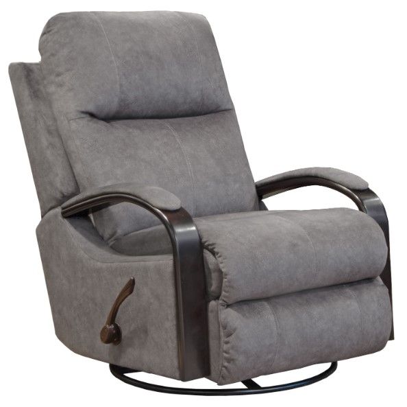 Catnapper® Niles Graphite Swivel Glider Recliner-0