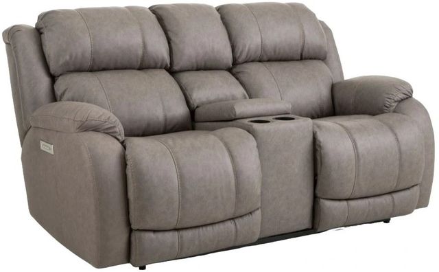 HomeStretch Fairbanks Gray Power Reclining Loveseat-0