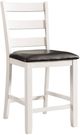 Elements International Martin Black/White Counter Side Chair-0