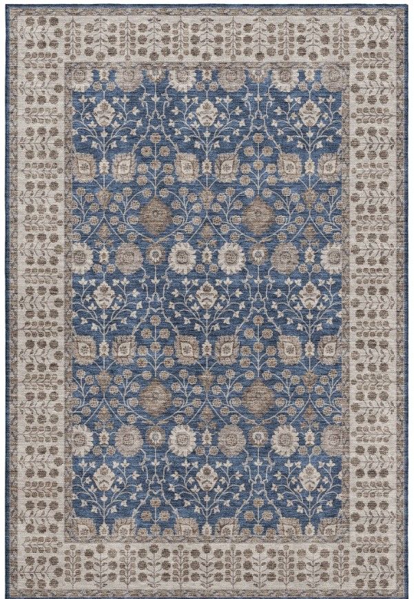 Dalyn™ Rug Company Hatay HY8 Navy 5'x8' Area Rug-0