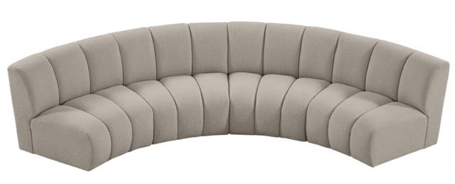 Meridian Furniture Infinity 4-Piece Taupe 148" Modular Sectional-0
