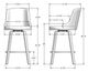 Amisco Customizable Diaz Swivel Counter Stool-1
