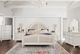 American Woodcrafters 3910 Rodanthe Dove White Queen Woven Panel  Bed-1
