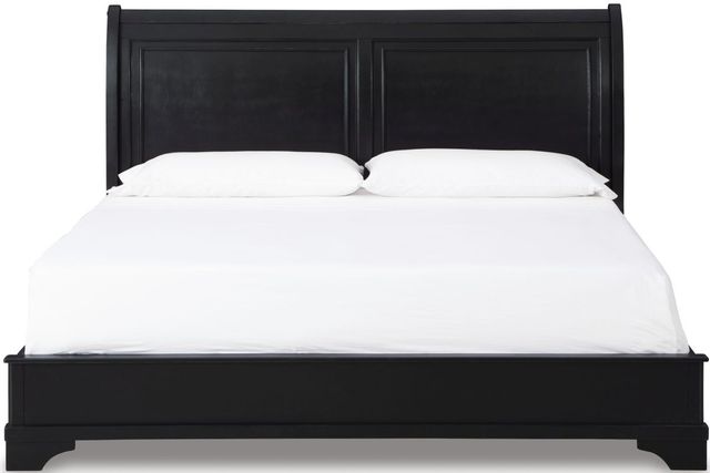 Signature Design by Ashley® Chylanta Black Queen Sleigh Bed-1