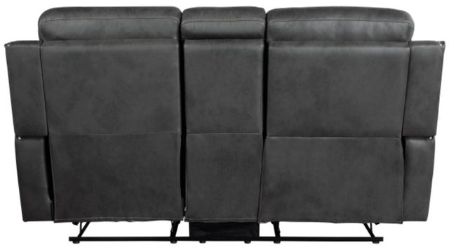 Homelegance® Kellen Smoky Gray Double Manual Reclining Loveseat with Center Console-3