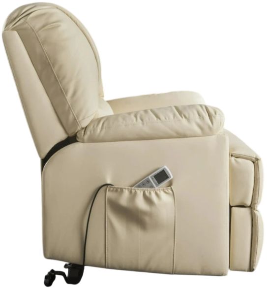 ACME Furniture Ixora Beige Power Recliner with Power Lift and Massage-4
