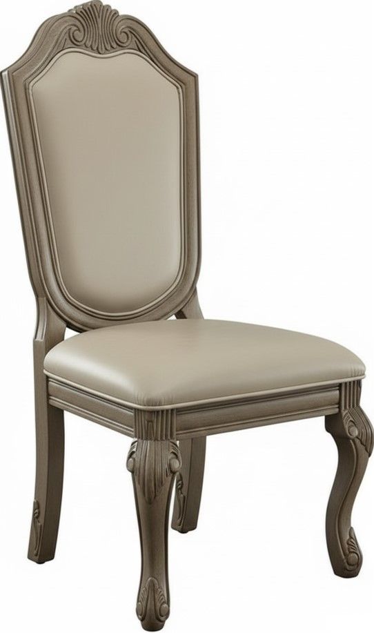 ACME Furniture Chateau de Ville Antique White Dining Side Chair -0