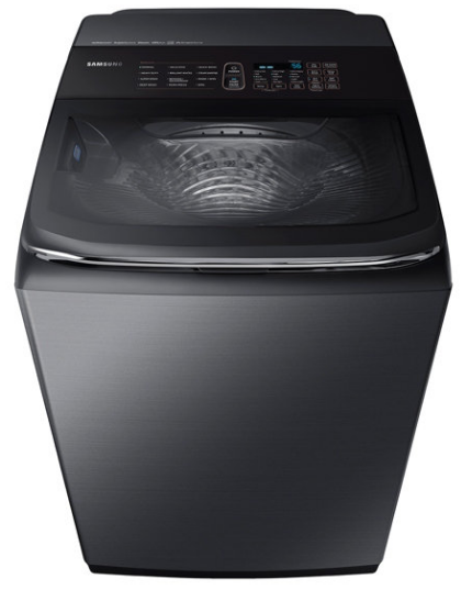 Samsung 5.4 Cu. Ft. Fingerprint Resistant Black Stainless Steel Top Load Washer-3