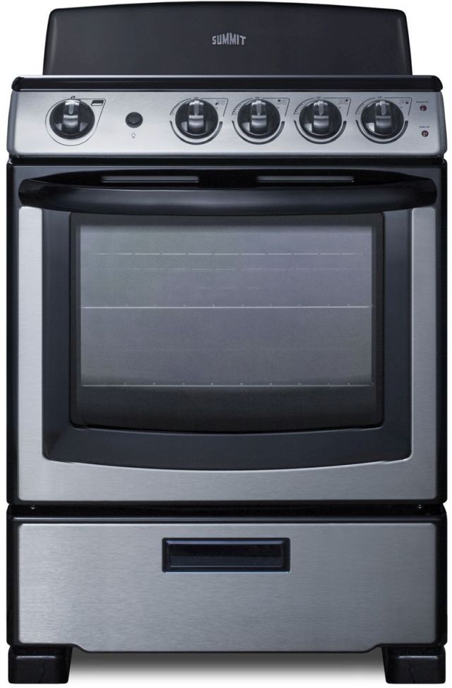 Summit® 24" Stainless Steel Freestanding Electric Range