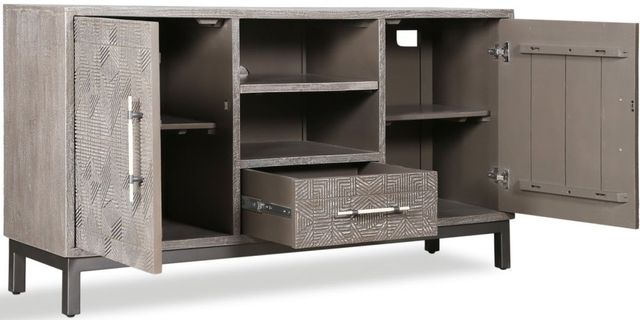 Parker House® Crossings Serengeti Sandblasted Fossil Grey 66" TV Console-1