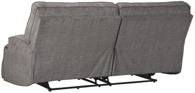 Signature Design by Ashley® Coombs Charcoal Two Seat Reclining Power Sofa-4
