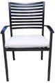 CabanaCoast® Customizable Oasis Aluminum Outdoor Dining Arm Chair-1