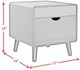 Elements International Halo Black Square Smart End Table-2