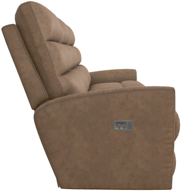 La-Z-Boy® Liam Chestnut Power Wall Reclining Sofa with Headrest and Lumbar-2