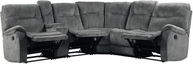 Parker House® Cooper 6-Piece Shadow Gray Manual Reclining L-Shape Sectional-1