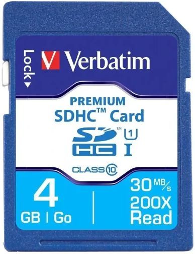 VERBATIM 4GB SDHC CARD