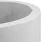 Moe's Home Collection Everest Cream White Small Round Planter-3