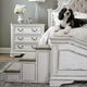 Liberty Furniture Magnolia Manor Antique White/Weathered Bark Pet Steps-2