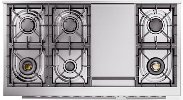 Ilve® Professional Plus II 48" Custom RAL Color Pro Style Dual Fuel Range-2