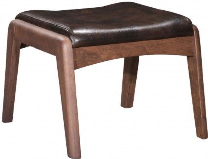 Zuo® Modern Bully Brown Lounge Chair and Ottoman Set-2