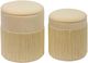TOV Furniture Teddy Faux Sheepskin Storage Ottomans-1