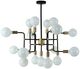 YHD Black Stainless/Champagne Bronze 17-Light Chandelier-0