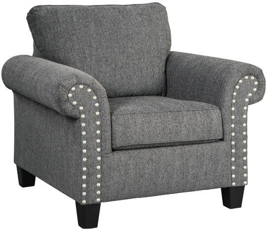 Benchcraft® Agleno 2-Piece Charcoal Living Room Set-2