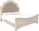 Signature Design by Ashley® Realyn 5-Piece Chipped White California King Upholstered Panel Bed Set-1