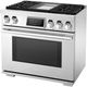 SKS 36" Stainless Steel Pro Style Dual Fuel Range-3