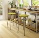 Amisco Button Swivel Wooden Stool-2