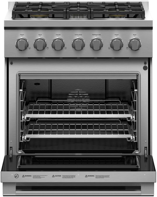 Fisher & Paykel Series 7 30" Stainless Steel Pro Style Natural Gas Range-1