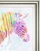 Classy Living Victoria Borges Fluorescent Zebra II 22" Wall Art-1