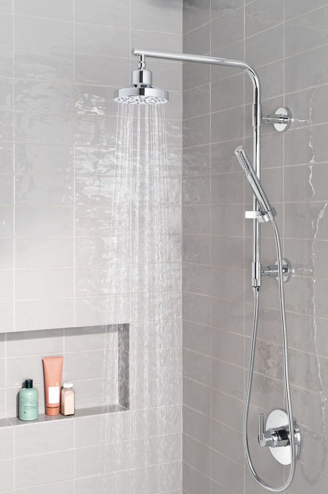 Delta Universal Showering Components Lumicoat® Chrome Emerge® 18" Round Shower Column-3