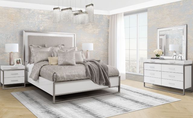 Michael Amini® Marquee Cloud White Dresser with Mirror-1