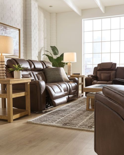 Signature Design by Ashley® Stargin Hickory Power Recliner with Adjustable Headrest-4