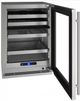 U-Line® Stainless Steel 24" Dual Zone Beverage Center-1