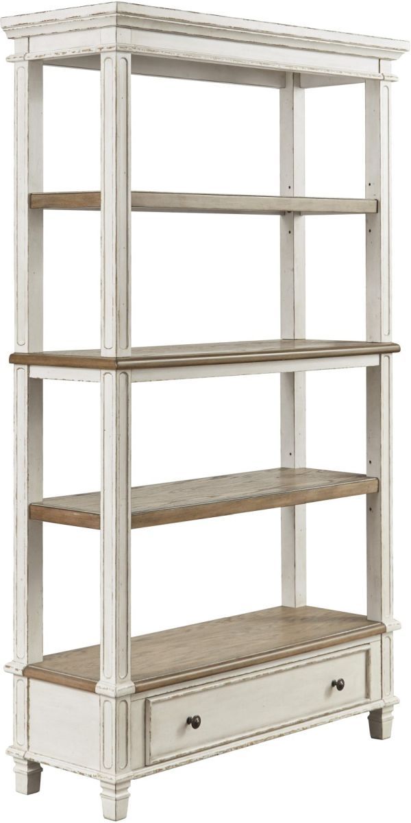 Realyn Bookcase - Brown/White Realyn Bookcase - Brown/White