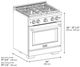 ZLINE 30" Stainless Steel Pro Style Gas Range-2
