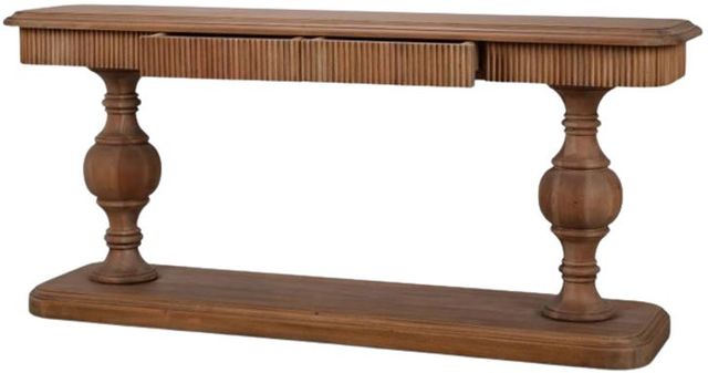 Bramble Customizable Kraton Pedestal Console Table-3