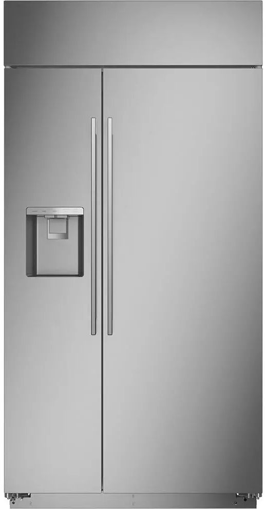 Monogram® 42 in. 24.5 Cu. Ft. Stainless Steel Built In Counter Depth Side-by-Side Refrigerator-0