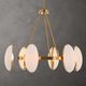 Uttermost® Oviform Warm Brass 6-Light Round Chandelier-1