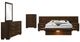 Coaster® Jessica 6-Piece Cappuccino Eastern King Panel Bedroom Set with Nightstand Panels-0