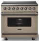 Viking® 5 Series 36" Nantucket Pro Style Induction Range with Polished Chrome Trim-3