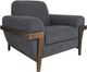 International Furniture Direct Loft Brown Iron Gray Armchair-0
